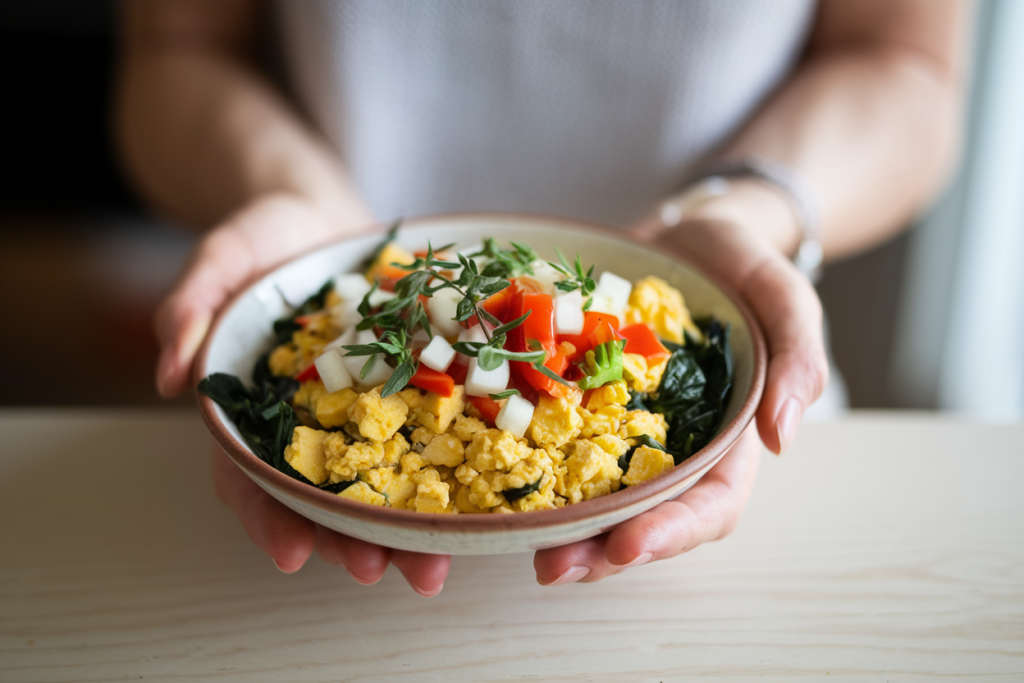 Low-Calorie Tofu Scramble Breakfast Bowl