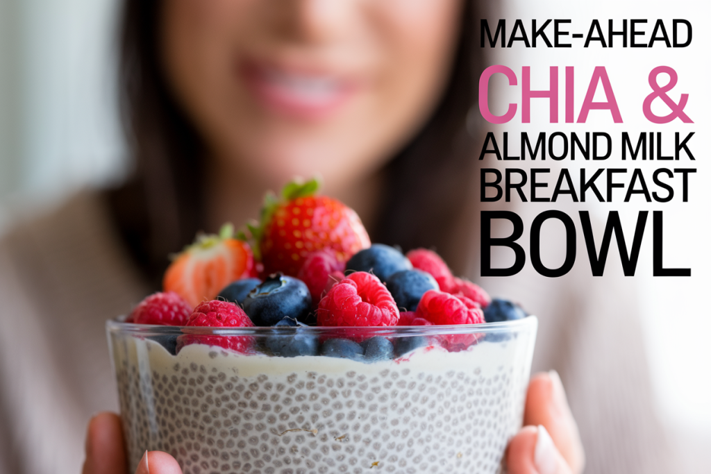 Make-Ahead Chia & Almond Milk Breakfast Bowl