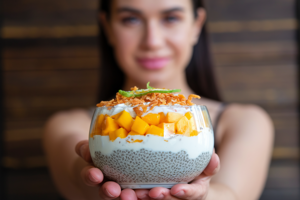 Mango & Chia Seed Greek Yogurt Bowl