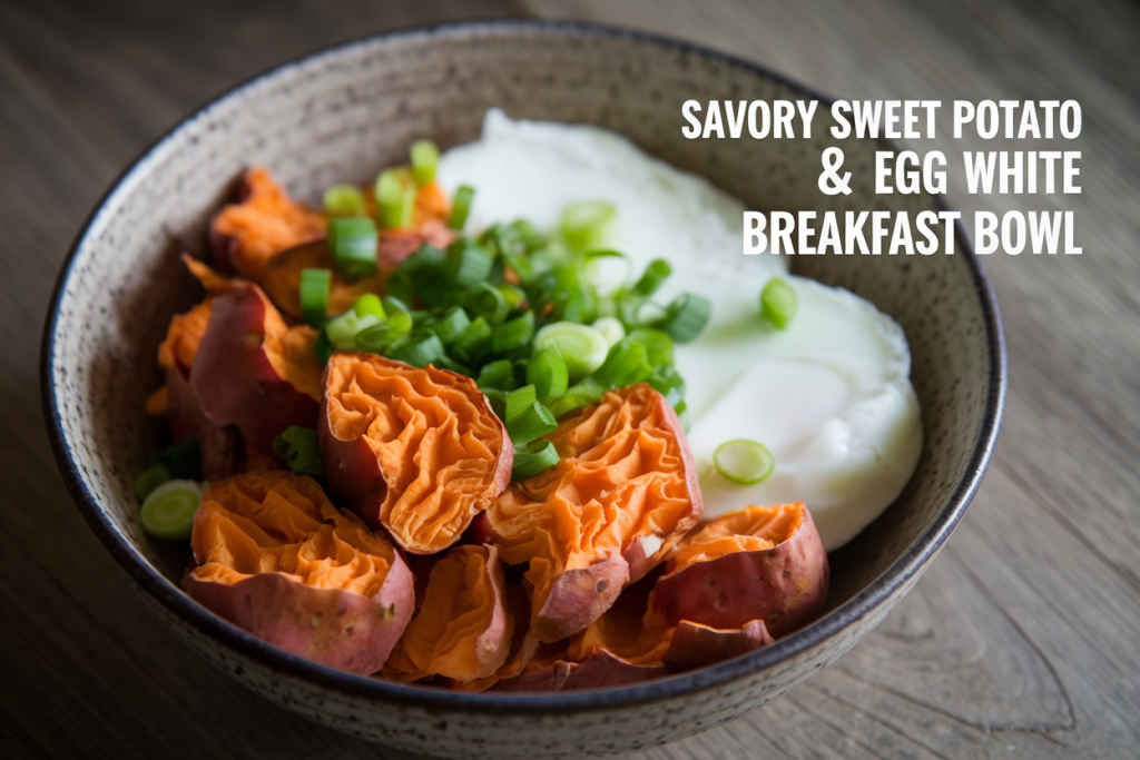 Savory Sweet Potato & Egg White Breakfast Bowl