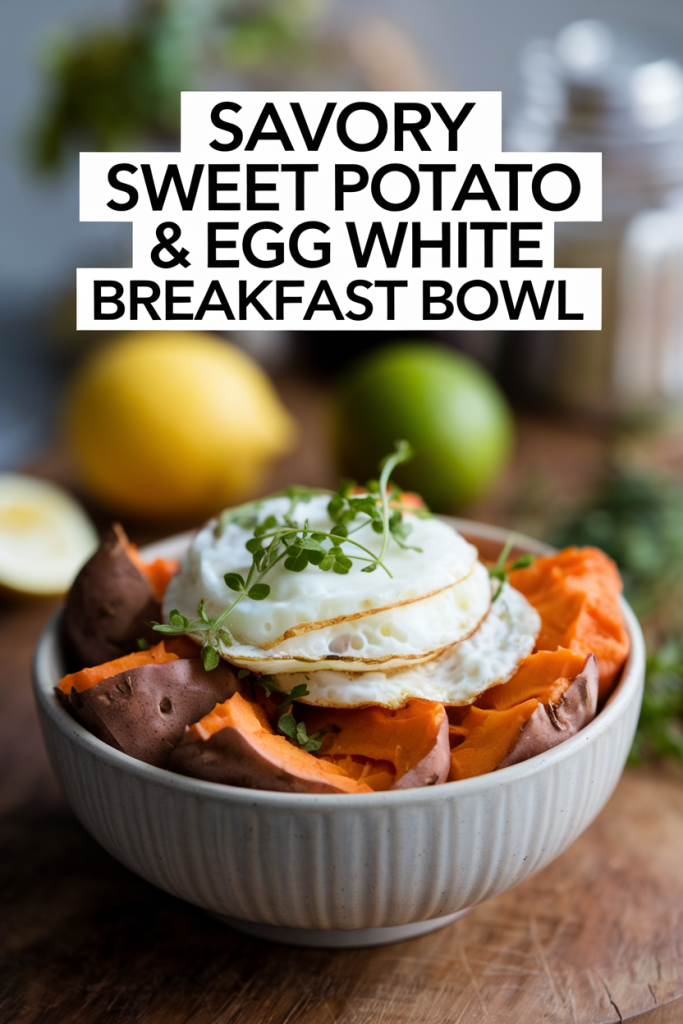 Savory Sweet Potato & Egg White Breakfast Bowl