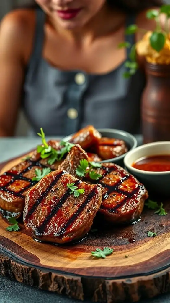 Garlic Butter Steak Bites with Soy Sauce