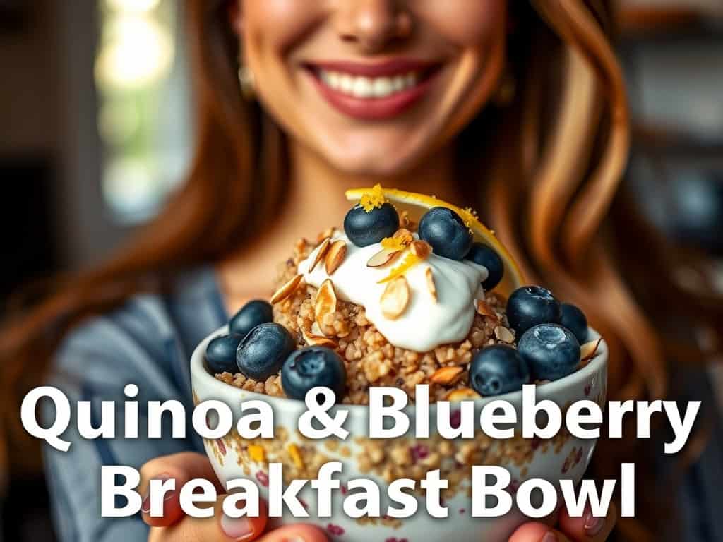 Protein-Packed Quinoa & Blueberry Breakfast Bowl